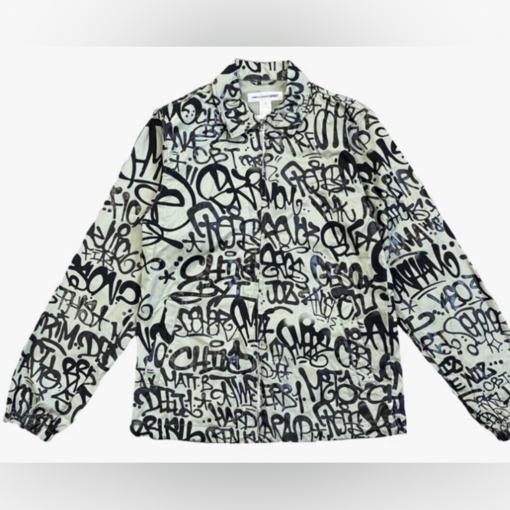 CDG Comme des Garçons Graffiti Shirt Jacket Size Medium